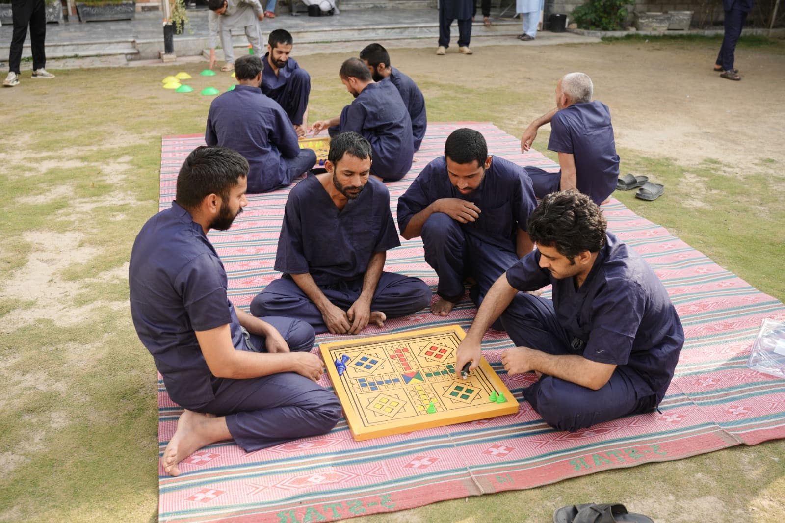 Afternoon games with fellow patients