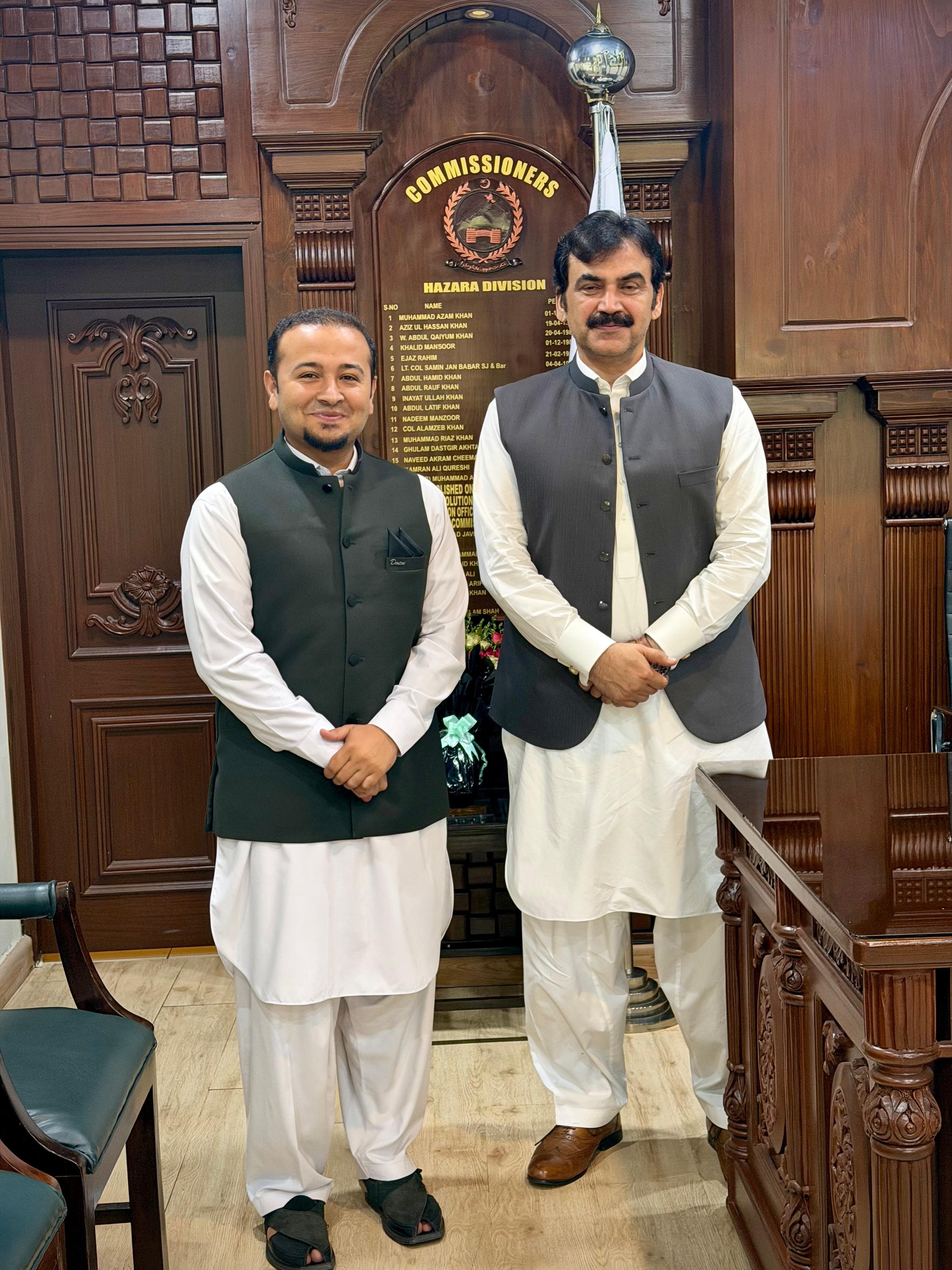 Meeting at the Commissioner Office, Hazara Division